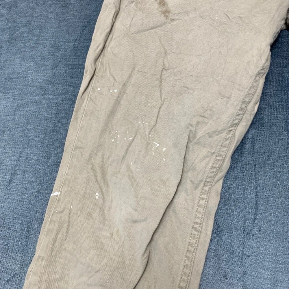 Levi's 514 Jeans Mens 32x30 Beige Denim Cotton Stretch Regular Fit Straight Leg